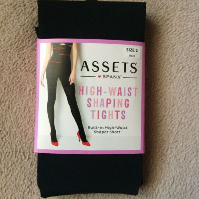 Spanx sz 2 Black High-Waist  Shaping Tights Style 182B NWT